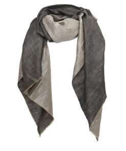 Zari Pashmina Shawl - Black and Silver