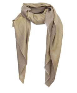 Zari Pashmina Shawl - Light Golden