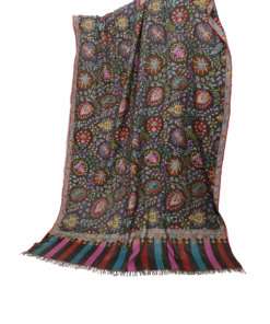 Nadyne Pashmina Shawl - Black Multi